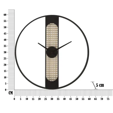 ZEGAR NA ŚCIANĘ RIBBY 60X5 cm